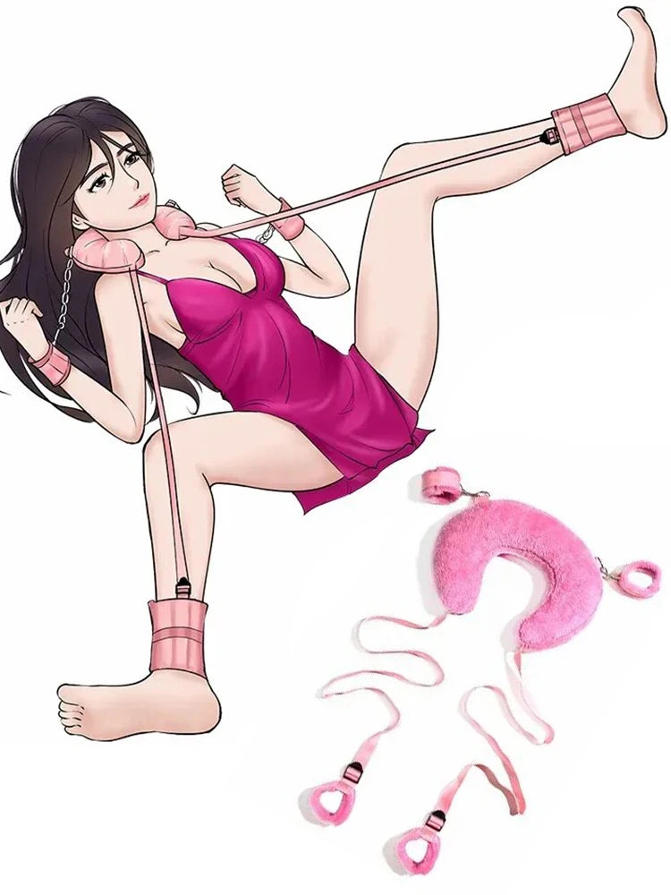 Bondage Kit BDSM Restraints Fetish Erotic Sex Toys For Couples Women Bandage Slave Collars Obedience Handcuffs Master Adult Game